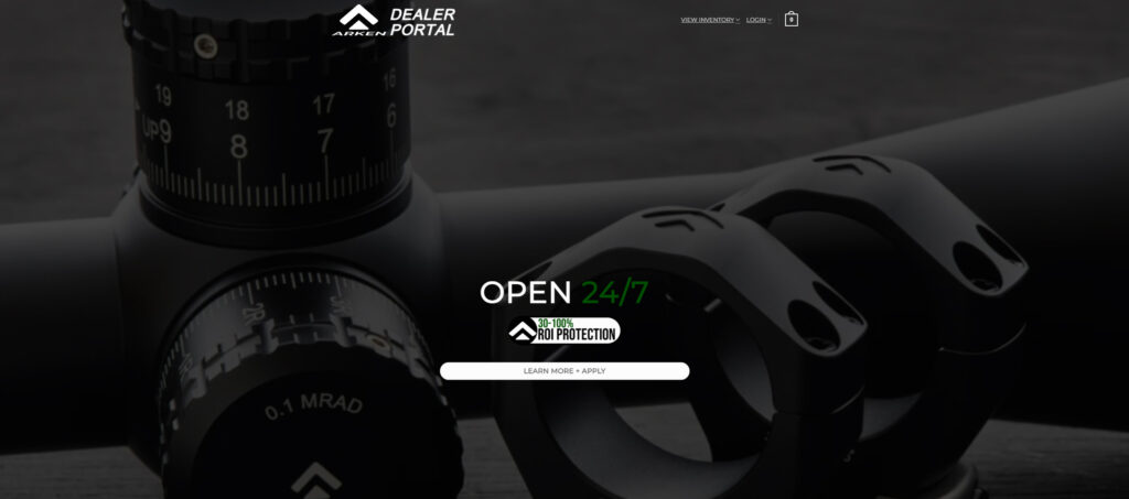 arken optics dealer portal