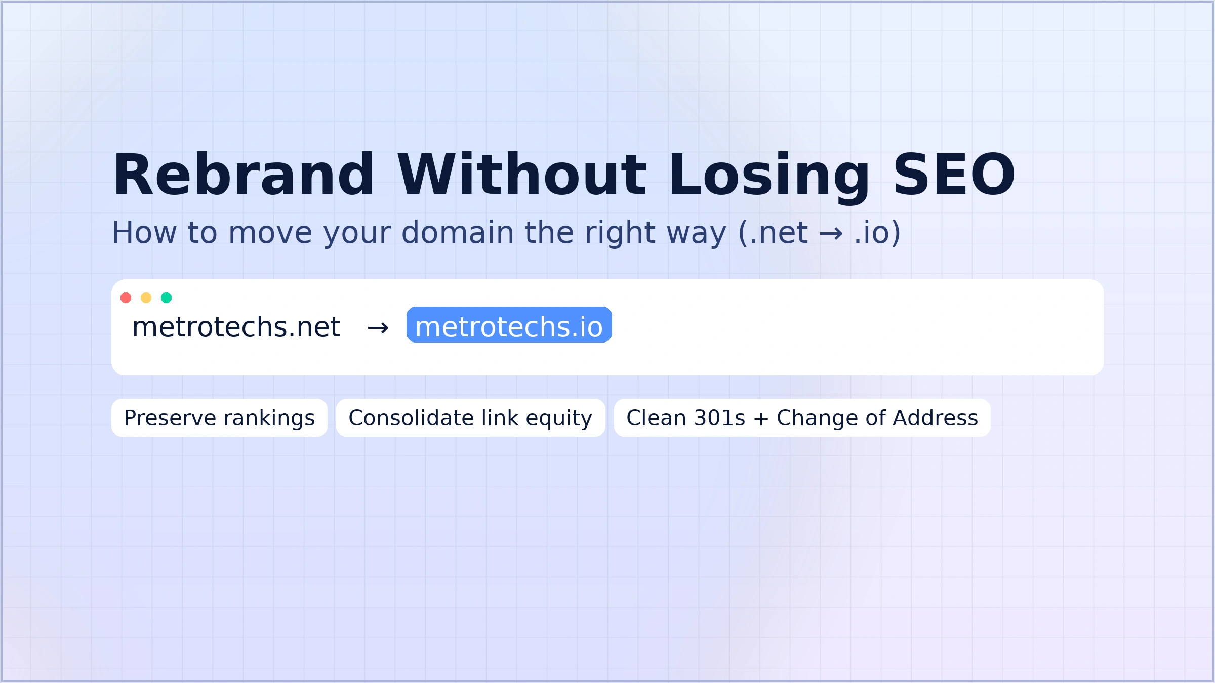 metrotechs domain migration banner oneline