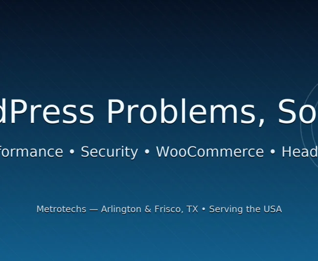 wordpress services in arlington and frisco tx