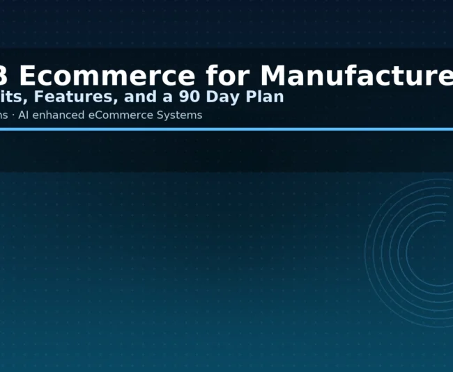 b2b ecommerce for manufacturers