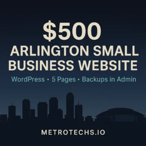 arlington tx small business website design